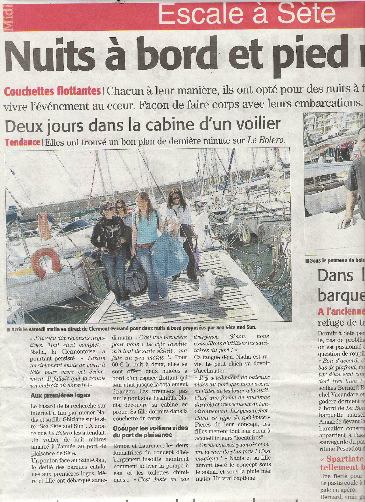 Sea, Sète & Sun dans le Midi Libre du 21 avril