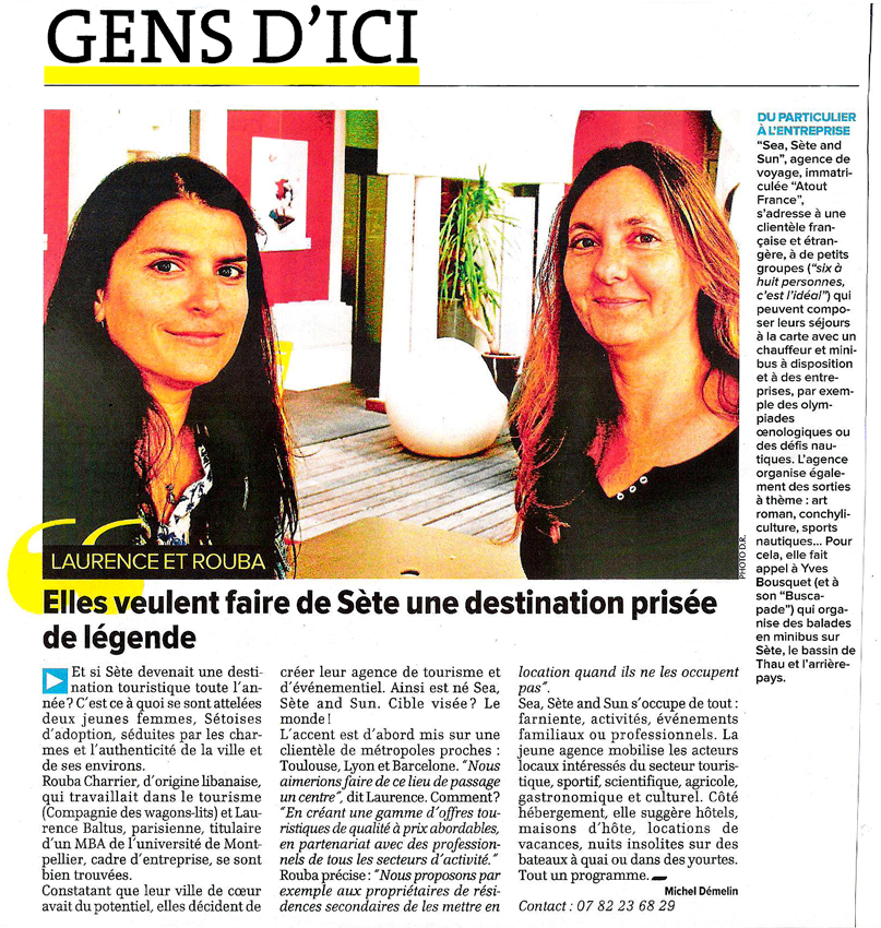 Sea, Sète & Sun dans la Gazette de Sète