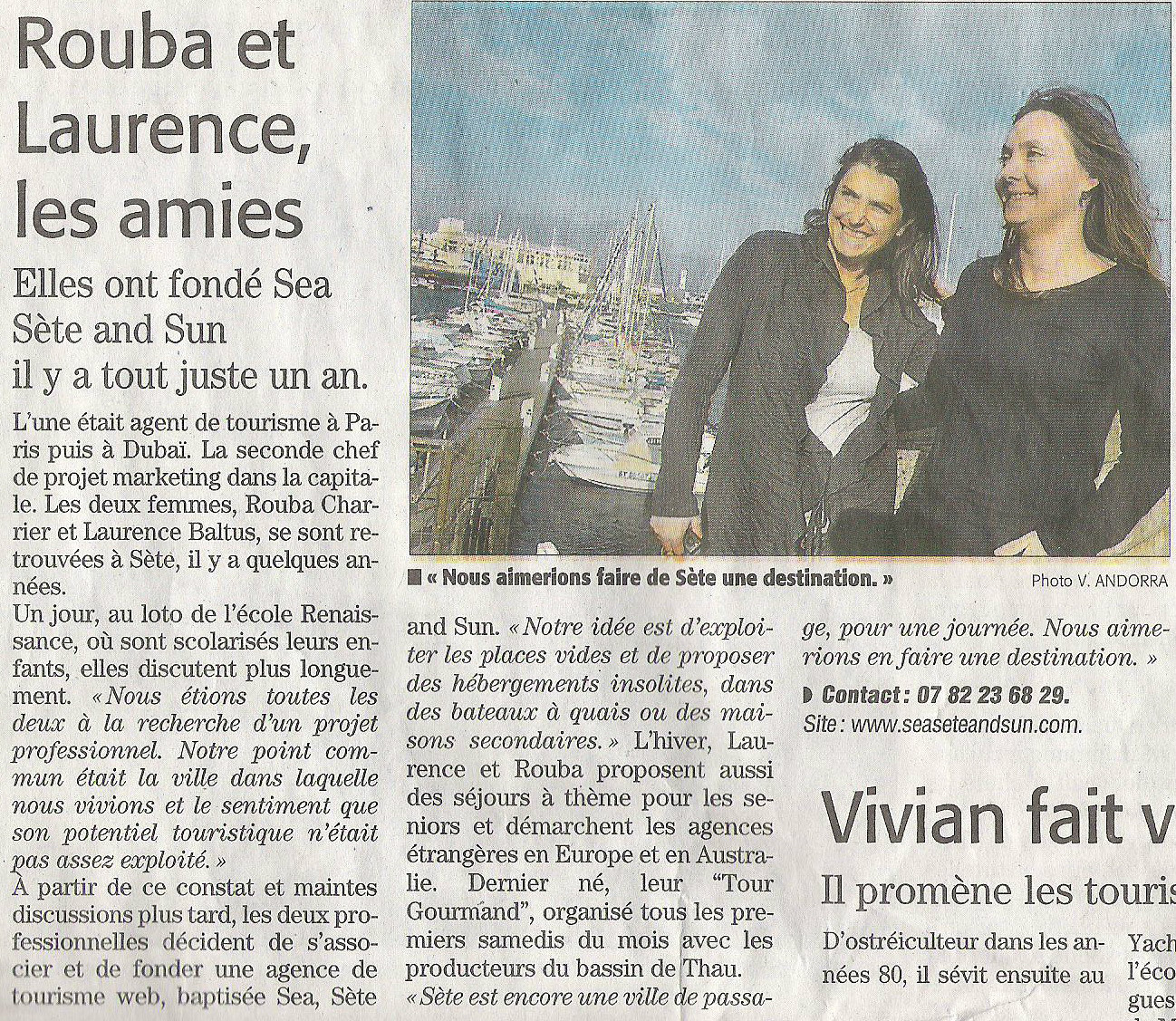 Sea, Sète & Sun dans le Midi Libre du 19 novembre