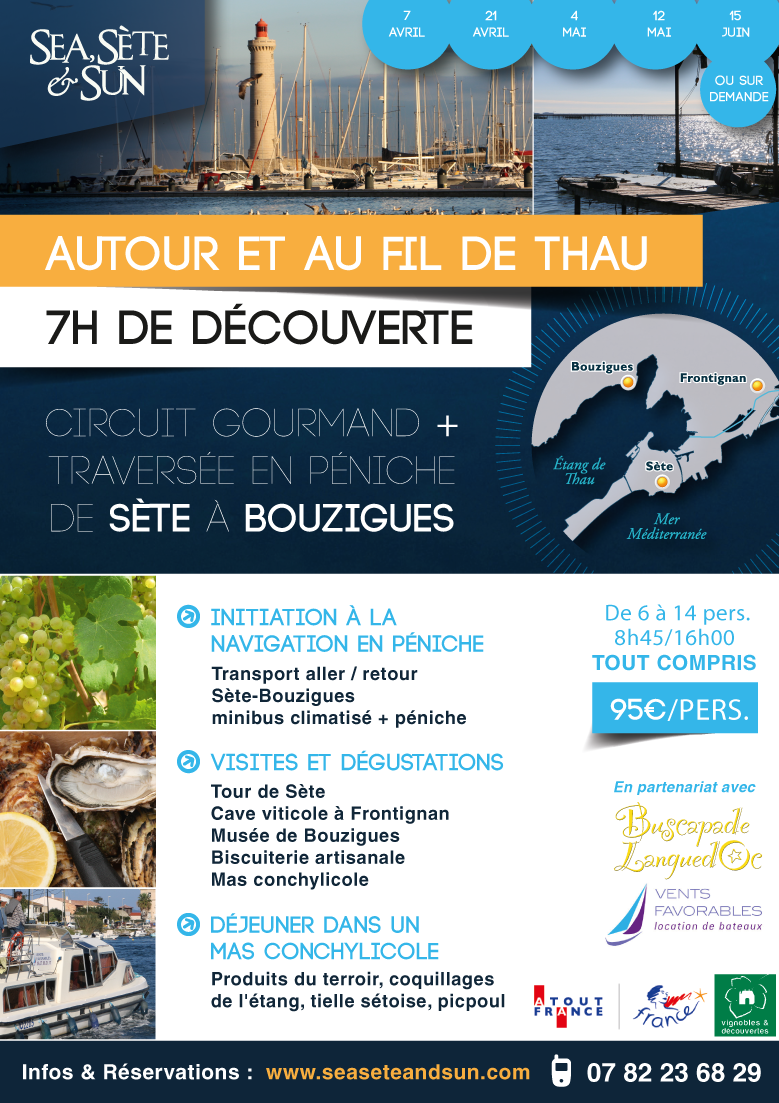 Nouveau circuit Sète – Bouzigues autour de Thau