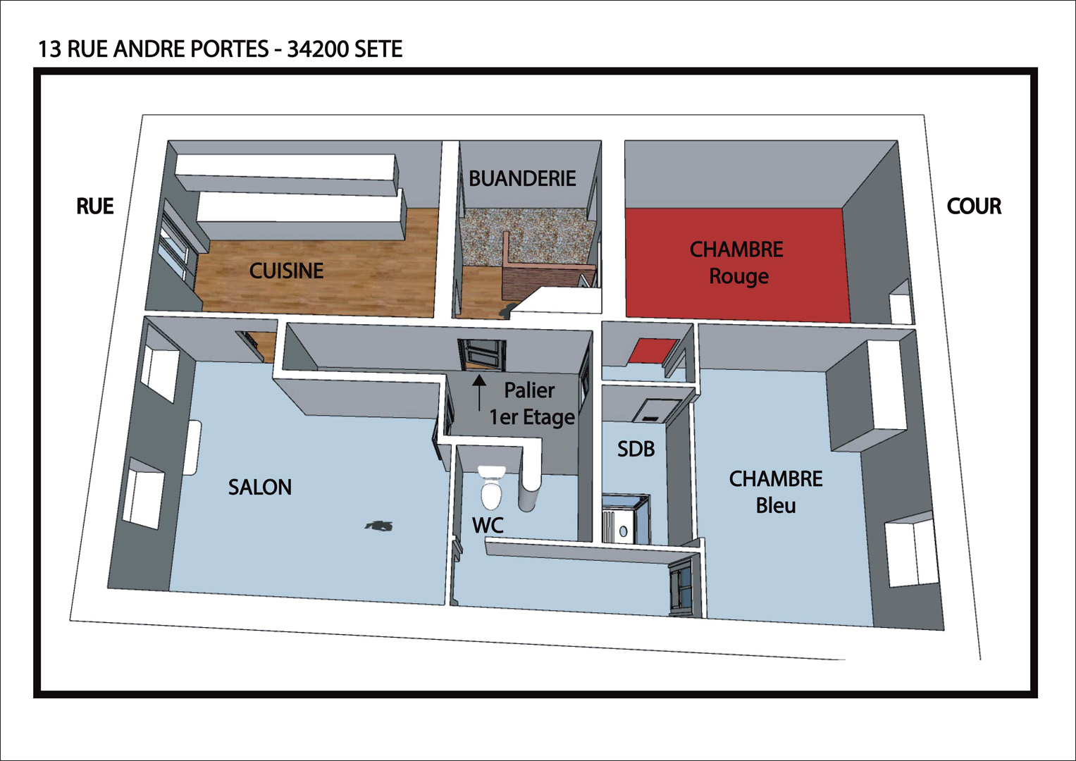 T3 rue piétonne Halles