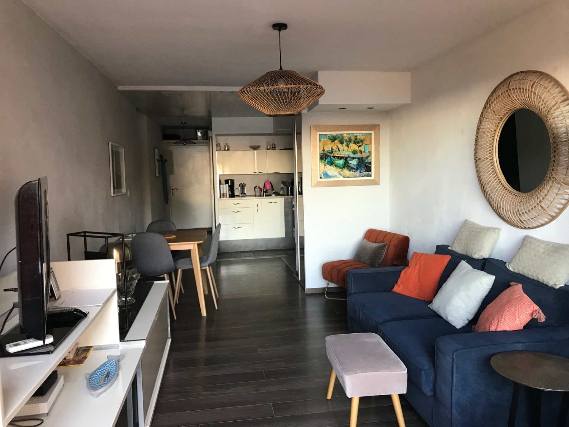 T2 piscine, clim, parking