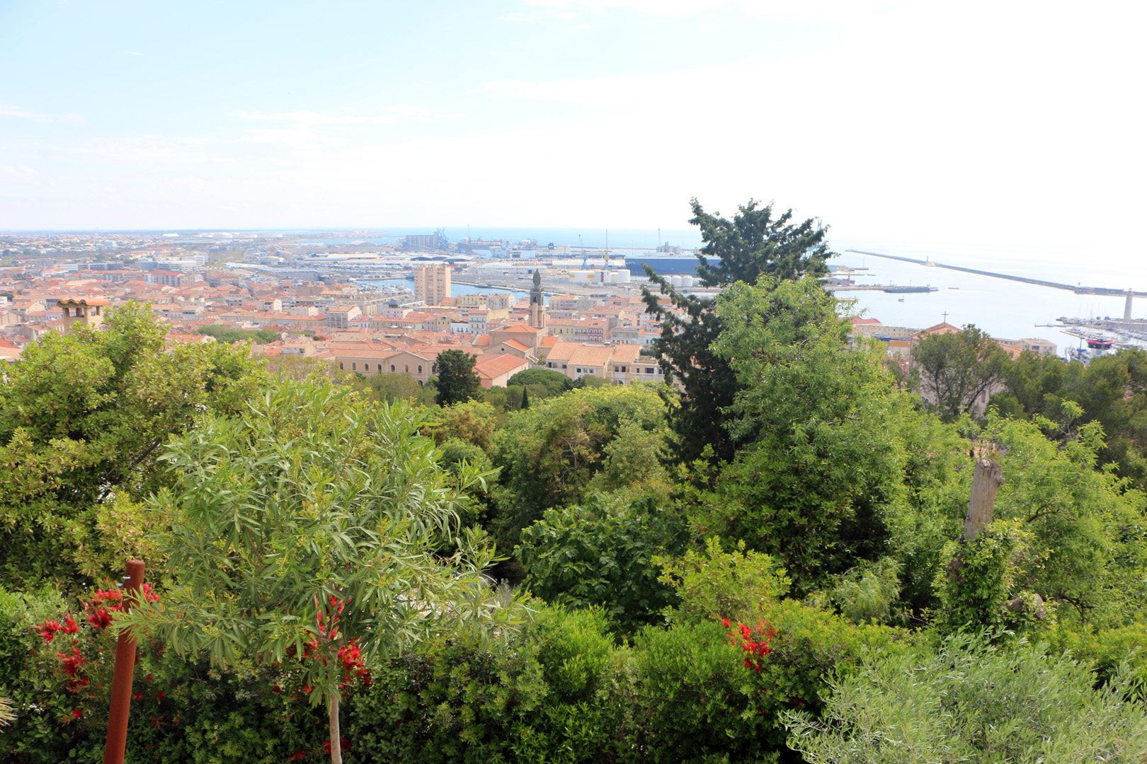 Villa piscine Saint Clair Sémaphore vue ville et mer