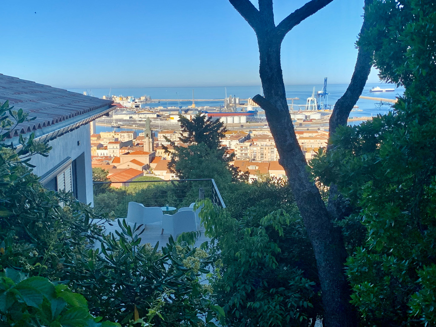 Villa piscine Saint Clair Sémaphore vue ville et mer