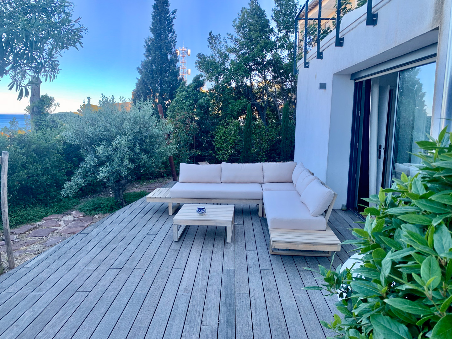 Villa piscine Saint Clair Sémaphore vue ville et mer