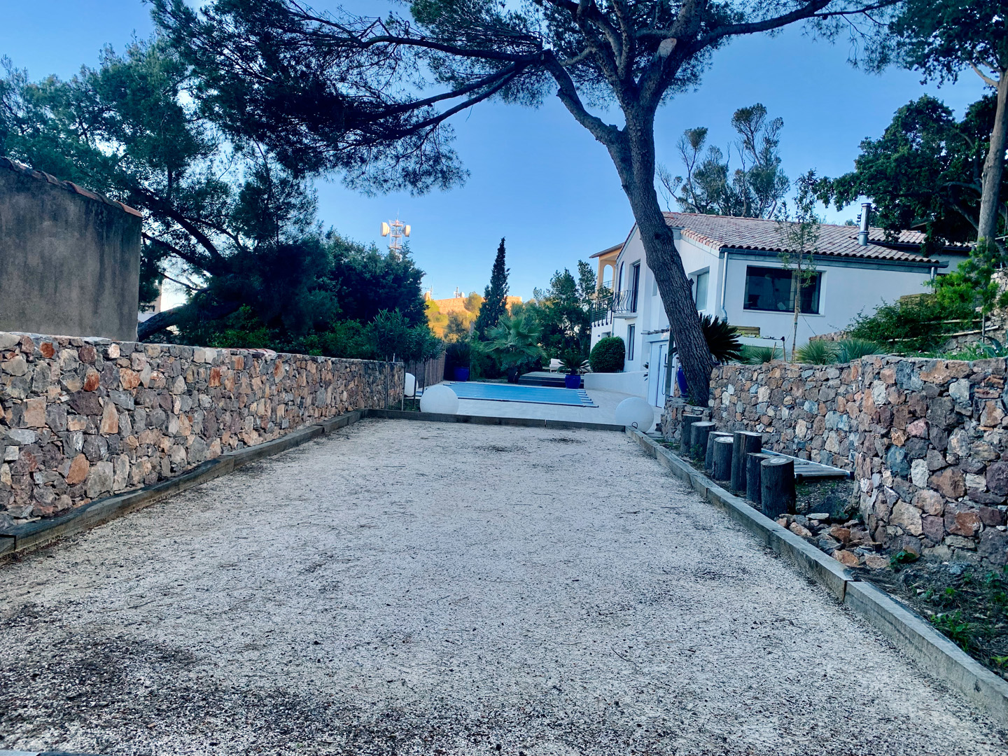 Villa piscine Saint Clair Sémaphore vue ville et mer