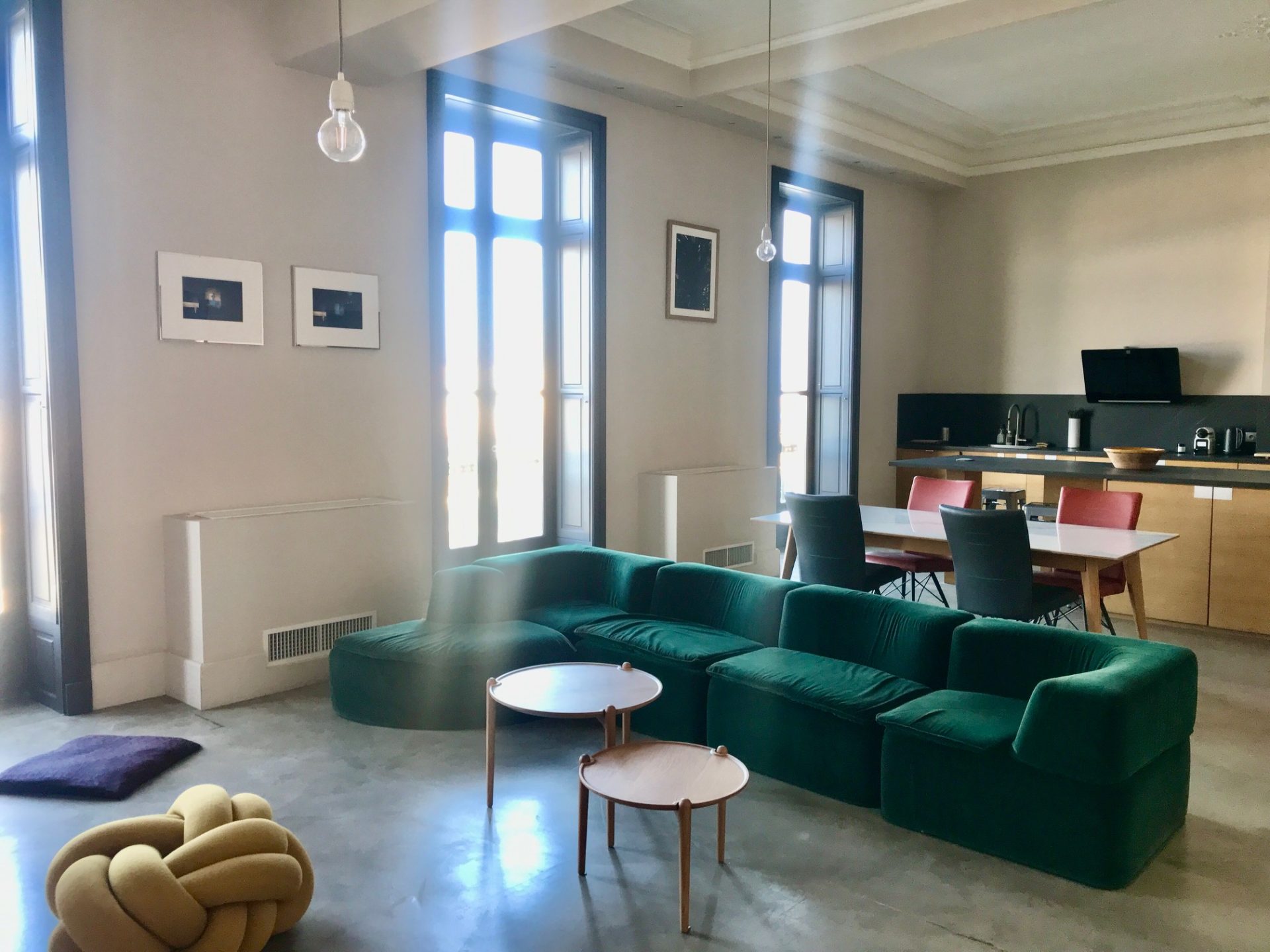 Élégant T2 climatisé vue canal