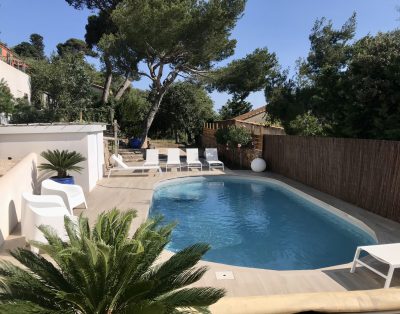 Villa piscine Saint Clair Sémaphore vue ville et mer