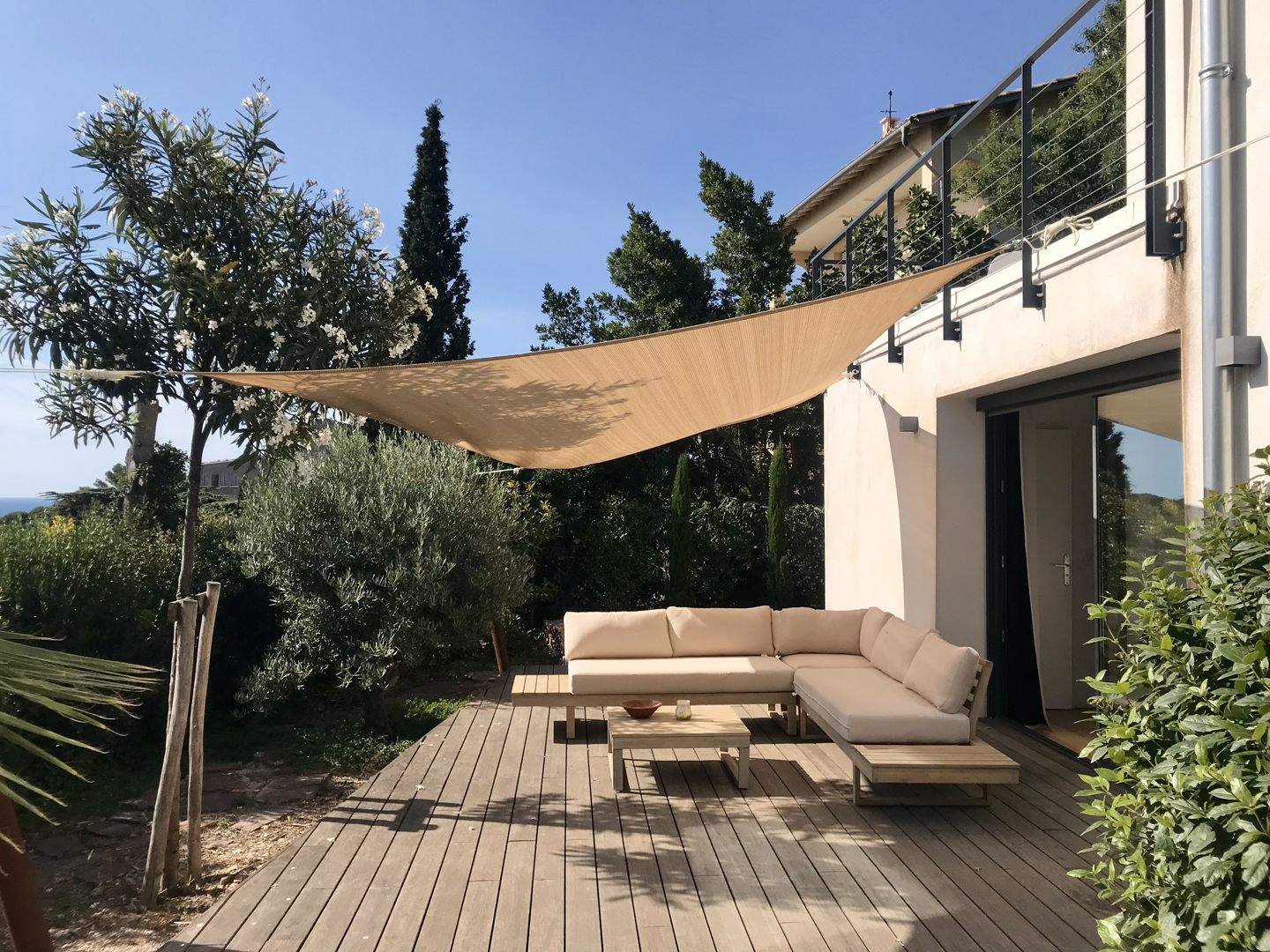 Villa piscine Saint Clair Sémaphore vue ville et mer