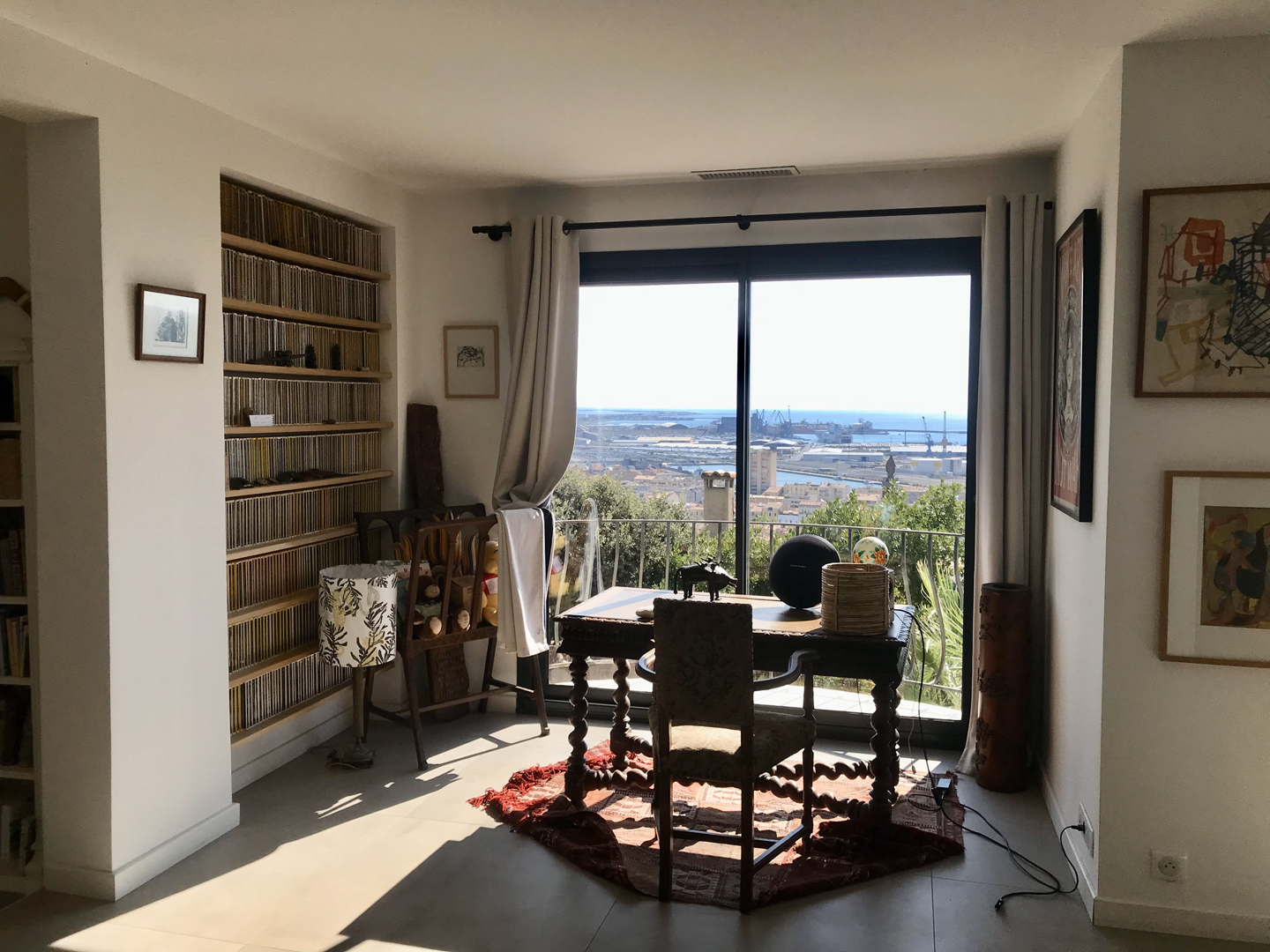 Villa piscine Saint Clair Sémaphore vue ville et mer