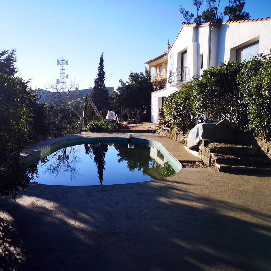 Villa piscine Saint Clair Sémaphore vue ville et mer